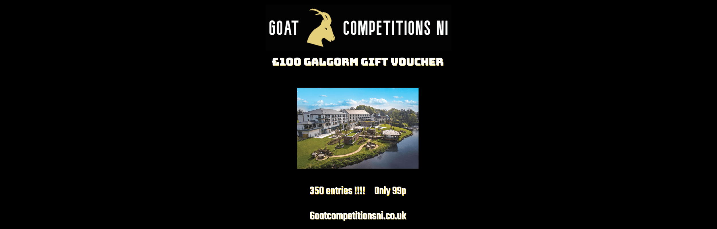 £100 Galgorm voucher or £80 cash