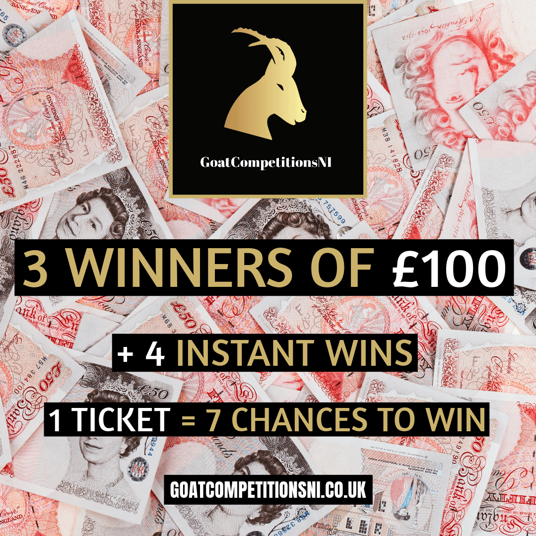 3 winner of £100 + 4 instants