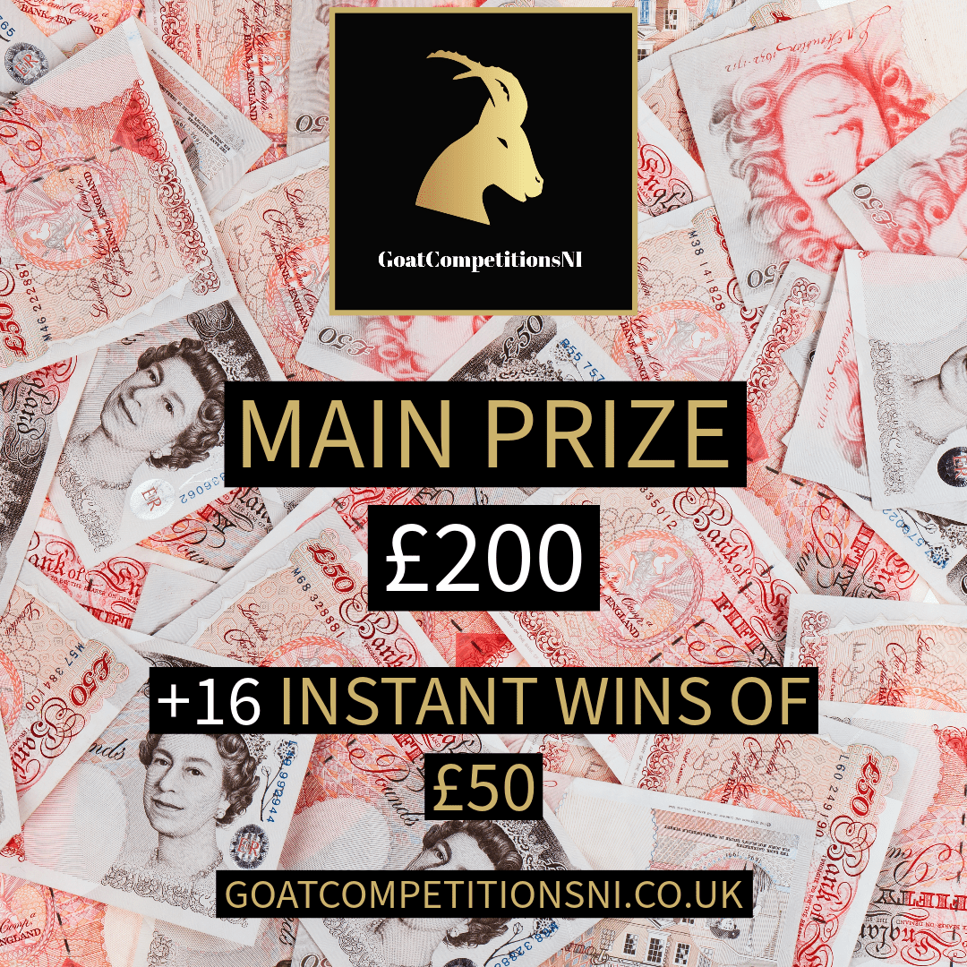 £200 + 16 INSTANT WINS OF £50