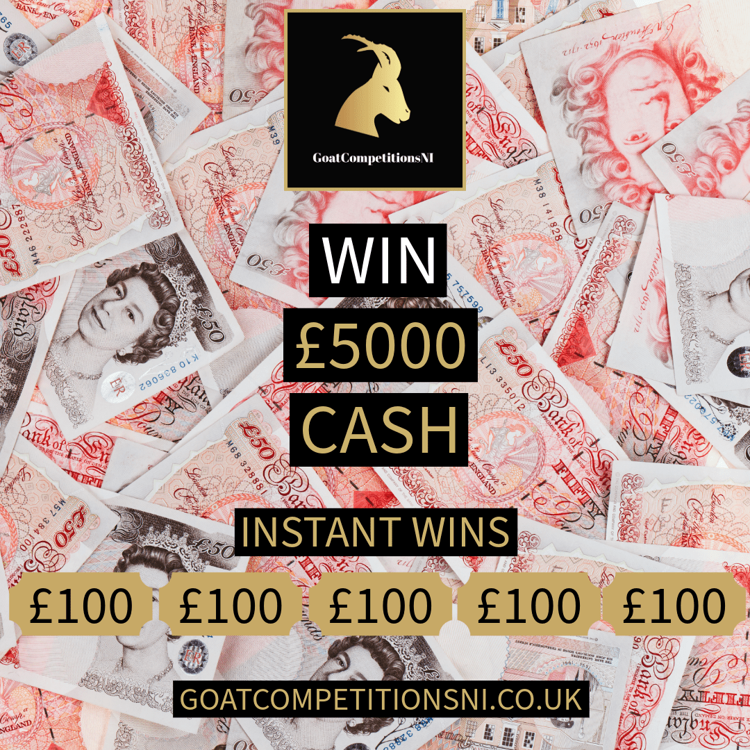 WIN £5000 + 5 INSTANTS OF £100