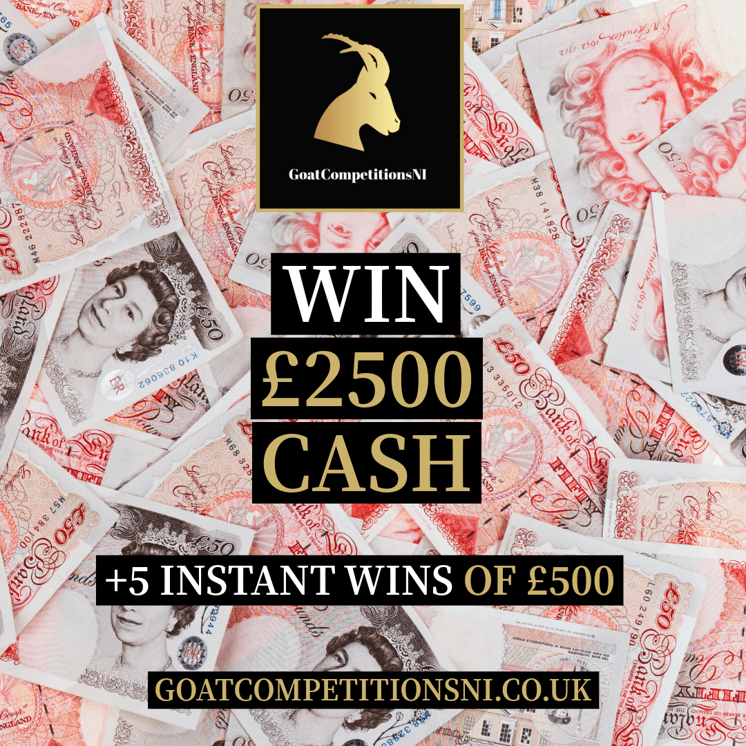 WIN £2500 + INSTANT WINS OF £500