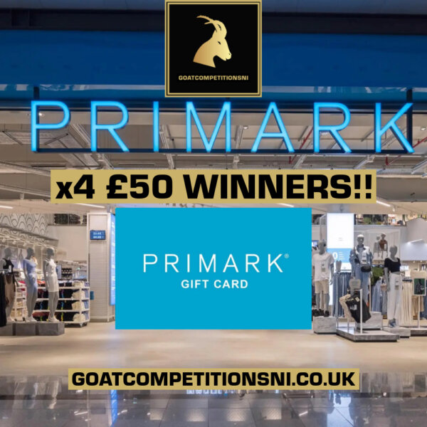 x4 £50 WINNERS OF A PRIMARK VOUCHER!! - FREE TO ENTER