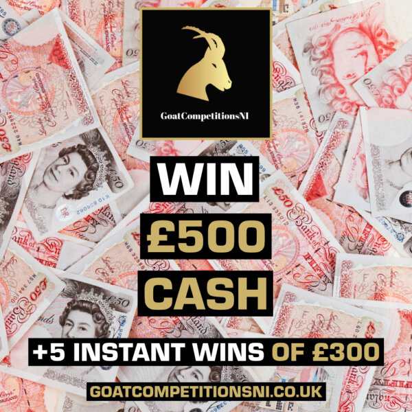 WIN £500 CASH + 5 INSTANT WINS OF £300! 31/07