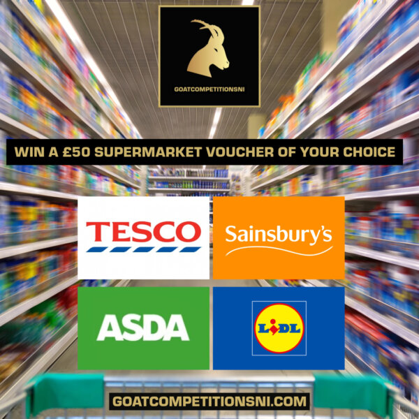x5 WINNERS OF A £50 SUPERMARKET VOUCHER - FREE TO ENTER