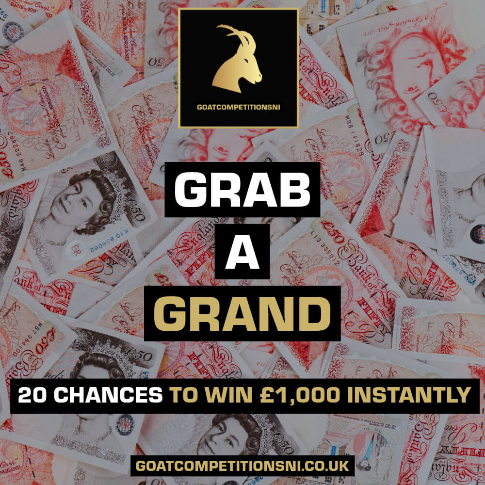 GRAB A GRAND – 20 CHANCES TO WIN £1,000 INSTANTLY!!
