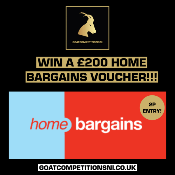 WIN A £200 HOME BARGAINS VOUCHER FOR 2P!!